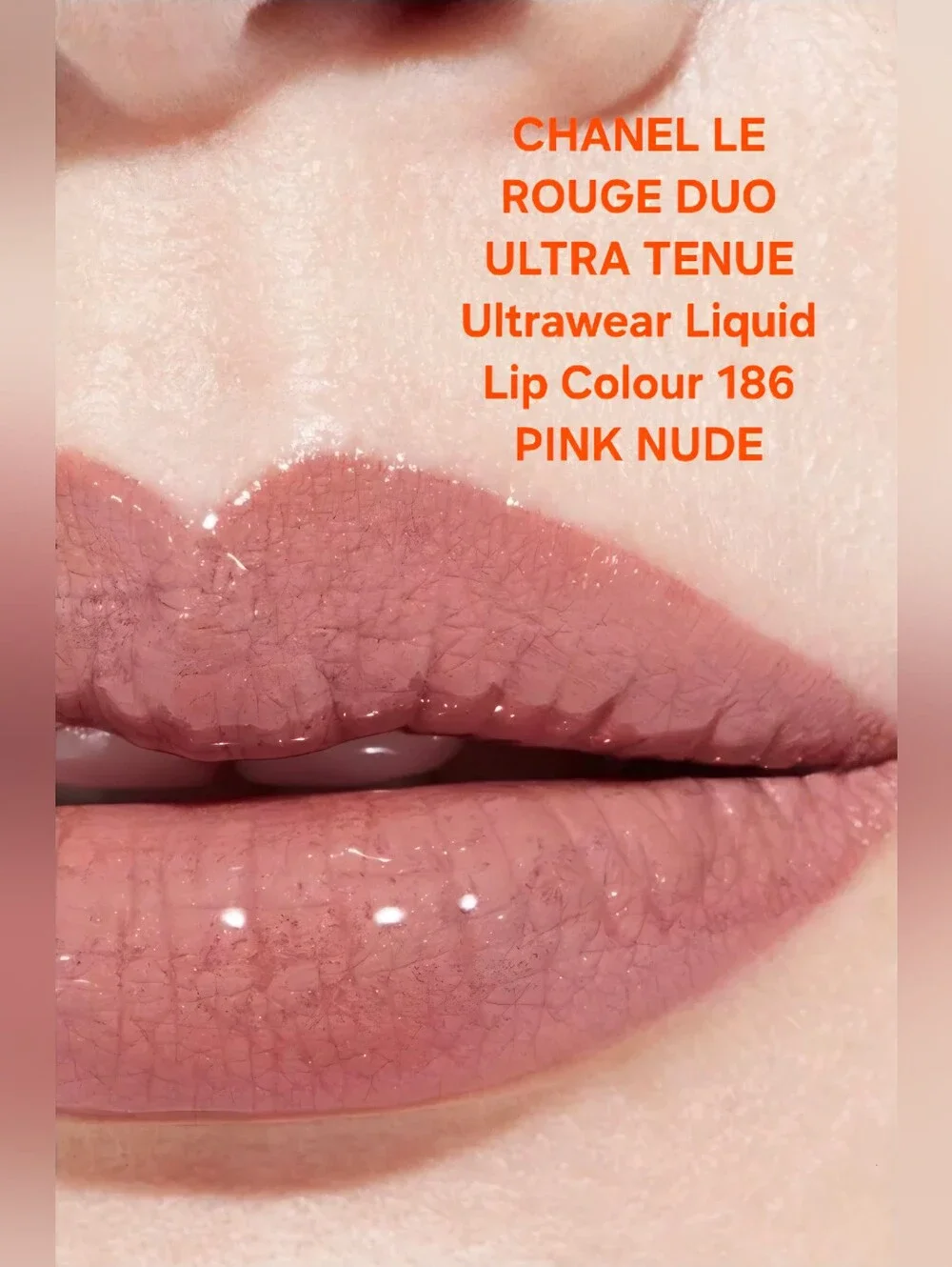 CHANEL LE ROUGE DUO ULTRA TENUE Ultrawear Liquid Lip Colour 186 PINK NUDE. BNIB